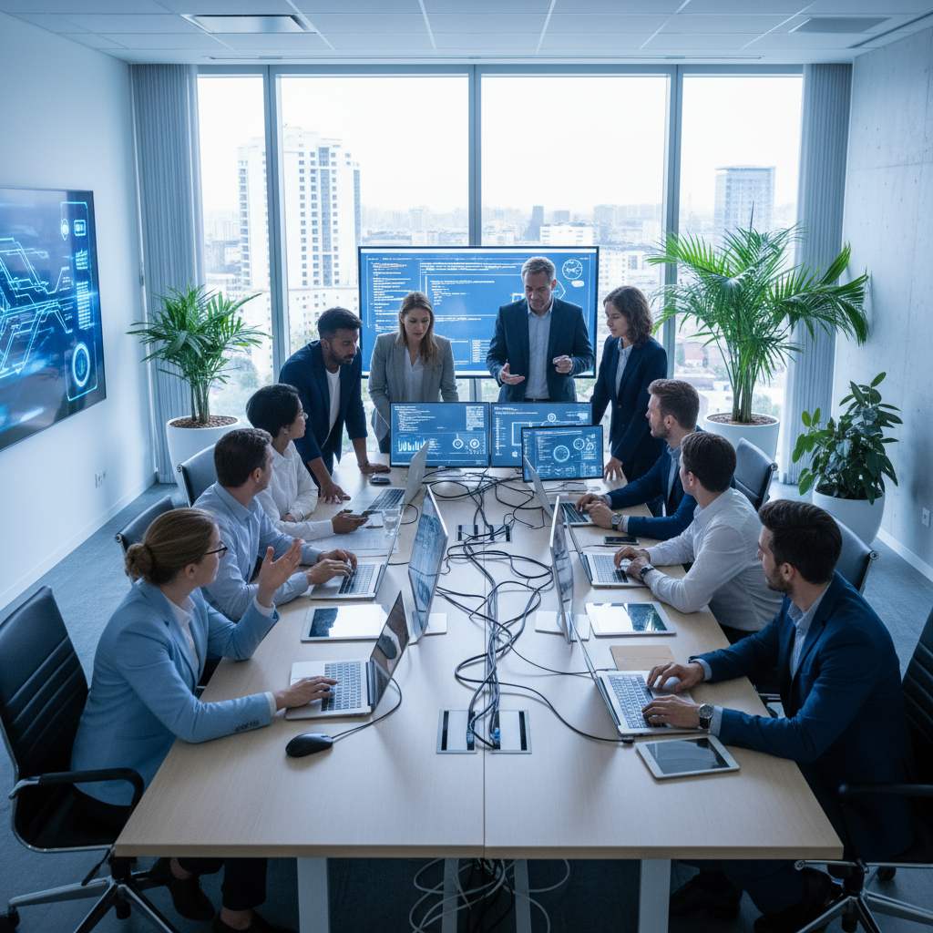 Equipe Orizon em reunião — Sobre Nós